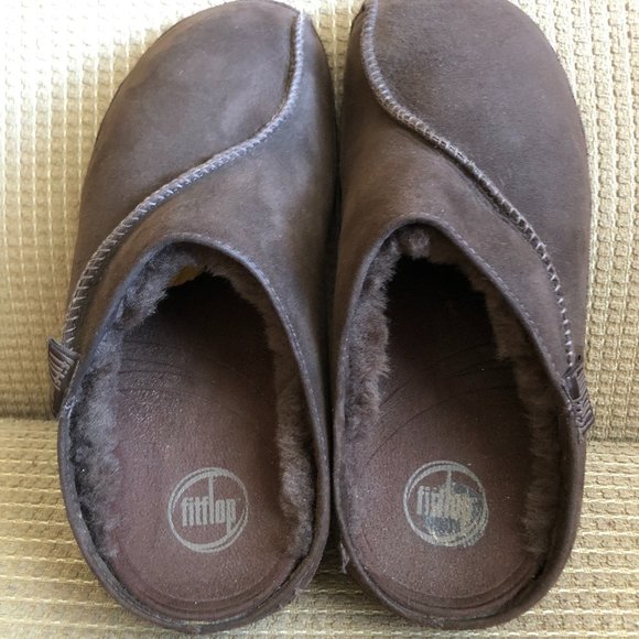 Fitflop Men\'s Brown Suede  Clogs main image 6
